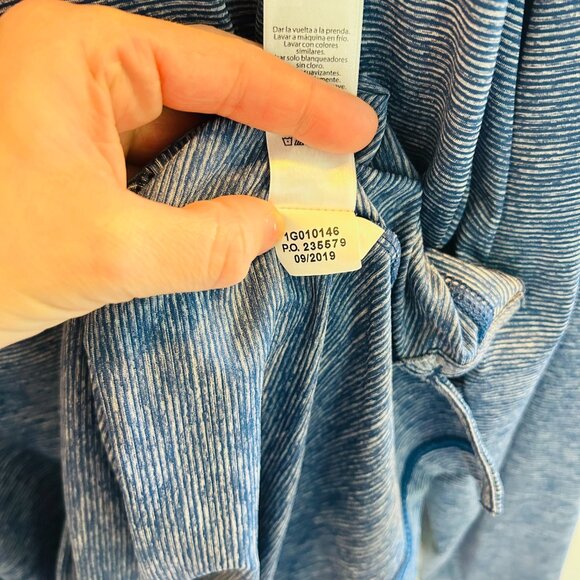 Vineyard Vines Performance Long Sleeve Polo Shirt Mens Size Large Blue Navy - Picture 6 of 8